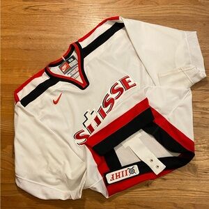Vintage Switzerland IIHF authentic hockey jersey